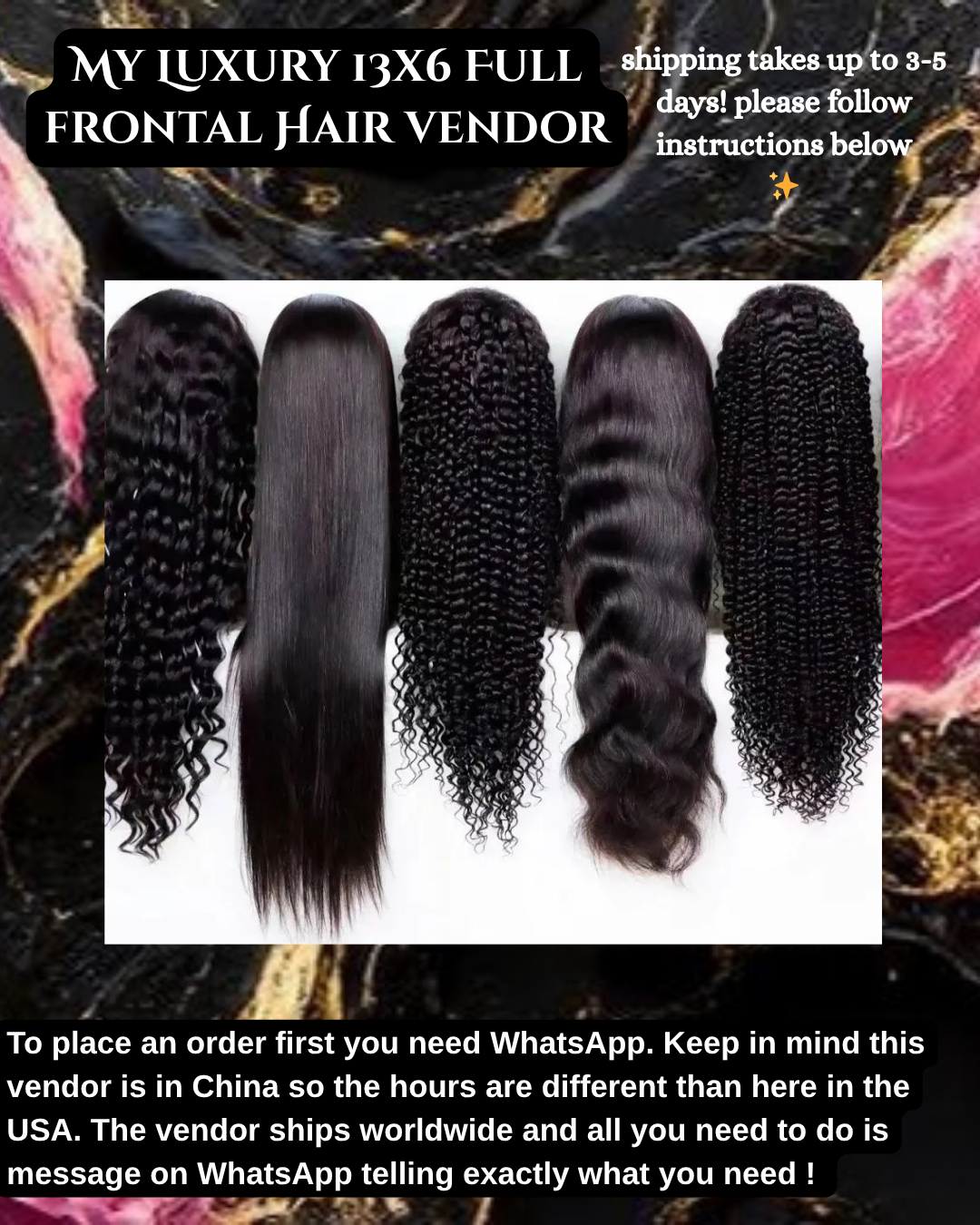 My Luxury hair vendor