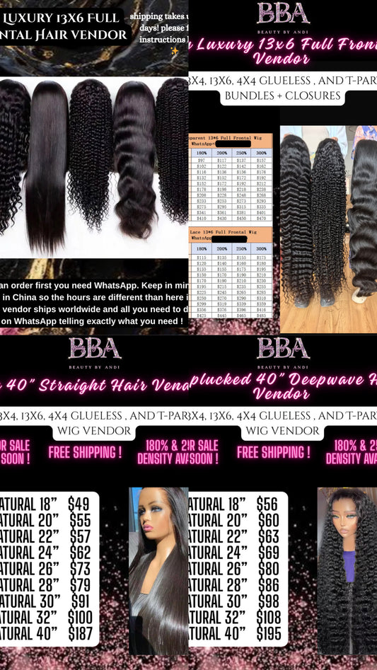 ULTIMATE HAIR VENDOR LIST